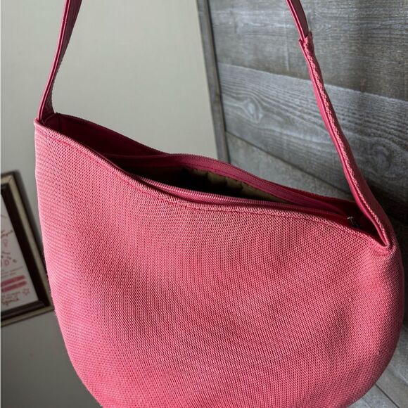 Kangol pink crochet asymmetrical purse bag shoulder bag - Picture 5 of 5